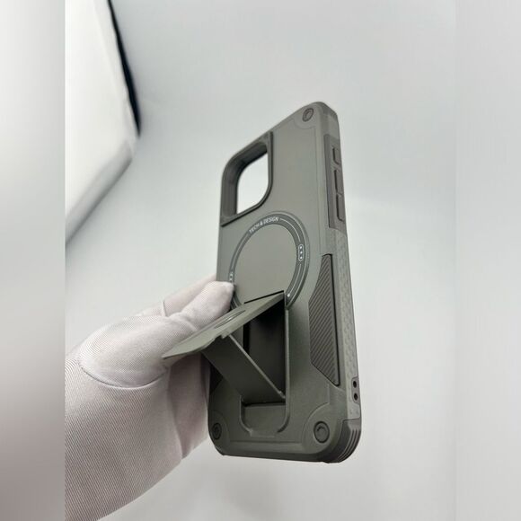 Rugged Armor iPhone 16 Pro Max Case – Heavy Duty with Kickstand & Magnetic Ring - Picture 9 of 9